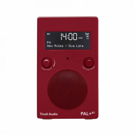 Tivoli Audio PAL+ BT (gen. 2), DAB/FM-radio med Bluetooth, röd i gruppen Pakkeløsninger / Pakker til hjemmet / Mikroanlæg hos BRL Electronics (404TAPPBTG2R)