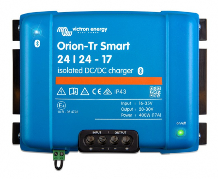 Victron Orion-Tr Smart DC-DC-lader, 24V ind 24V ud, isoleret 17A i gruppen Bilstereo / Tilbehør / Batteriopladere hos BRL Electronics (421VOTR242417I)