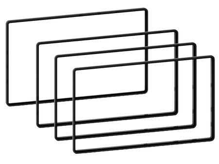 Dekorramar dubbel din i gruppen Bilstereo / Tilbehør / Monteringstilbehør hos BRL Electronics (70027100013)