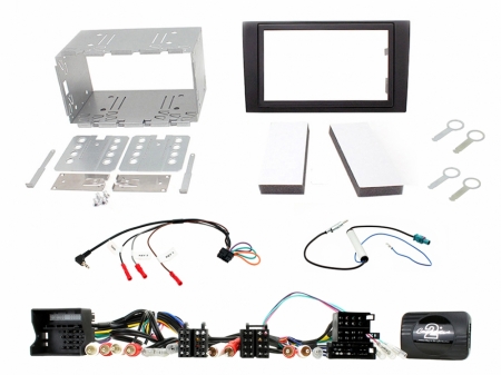 Installationskit Audi A4 Dubbeldin 01-08 i gruppen Bilstereo / Hvad passer i min bil / Audi / Audi A4 / Audi A4 2004-2008 / Udskift radioen / Original 2DIN hos BRL Electronics (701CTKAU02)