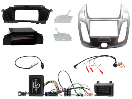 Installationskit 2-DIN Ford Transit-Connect 2013-2021, Silver i gruppen Bilstereo / Hvad passer i min bil / Ford / Transit Connect / Transit Connect 2013-2023 hos BRL Electronics (701CTKFD74)