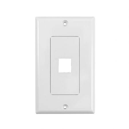 System One WP801 Wallplate 1 uttag i gruppen Hjemmestereo / Tilbehør / Stik og paneler hos BRL Electronics (815WP801)