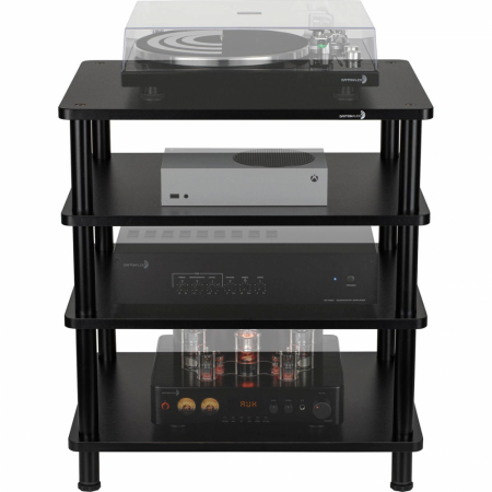 Dayton Audio MS41B, modulärt HiFi-rack med fyra plan i gruppen Hjemmestereo / Tilbehør / HiFi-møbler hos BRL Electronics (860MS41B)