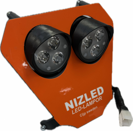 Dubbelkåpa 60w KTM 2020-2023, orange, kallvit 2xE30 NIZLED i gruppen Bilstereo / LED-lys / Enduro / Lampkåpor hos BRL Electronics (871KTM20E30F)