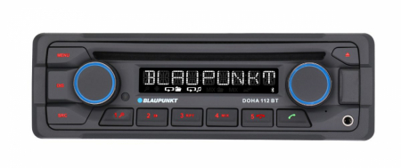 Blaupunkt Doha 112 BT, holdbar stereo med Bluetooth og 2 sæt lavniveau med 4V i gruppen Bilstereo / Autoradio / 1DIN hos BRL Electronics (873DOHA112BT12V)