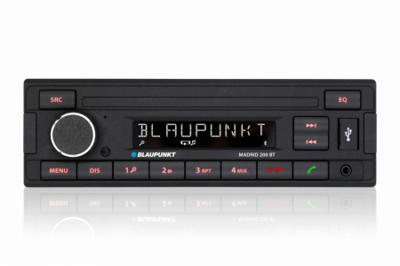 Blaupunkt Madrid 200 BT, retro bilstereo med Bluetooth i gruppen Bilstereo / Autoradio / 1DIN hos BRL Electronics (873MADRID200BT)