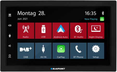 Blaupunkt Oslo 600 DAB, bilstereo med trådløs CarPlay/Android Auto i gruppen Bilstereo / Autoradio / 2DIN hos BRL Electronics (873OSLO600DAB)