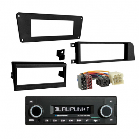 Retro-bilradiokit til Volvo 240/740 1975–1993, Blaupunkt Skagen 400 DAB i gruppen Bilstereo / Hvad passer i min bil / Volvo / Volvo 240 / Volvo 240 1974-1993 hos BRL Electronics (SET240740PKT1)