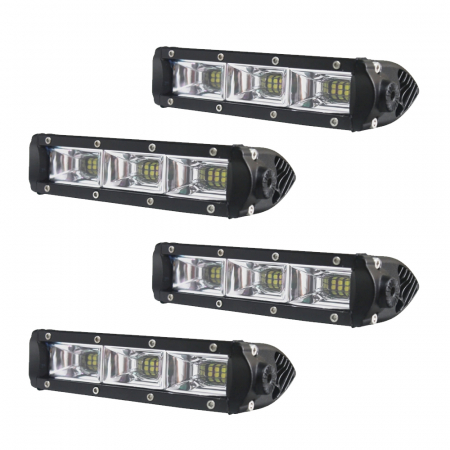 4-pak NIZLED B27RF, 6 tommer / 19 cm LED-rampe, 27W, arbejdsljuspakke i gruppen Arbejdsbelysning hos BRL Electronics (SETB27RFX4)