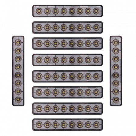 10-pak NIZLED B48RF, vinklet 24,2 cm bag-/arbejdslys, 48W, arbejdslyspakke i gruppen Arbejdsbelysning hos BRL Electronics (SETB48RFX10)