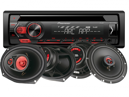 Pioneer DEH-S120UB & Bass Habit Play-högtalare i gruppen Pakkeløsninger / Pakker til bilen / Bilstereopakke hos BRL Electronics (SETDEHS120BHPLAY)