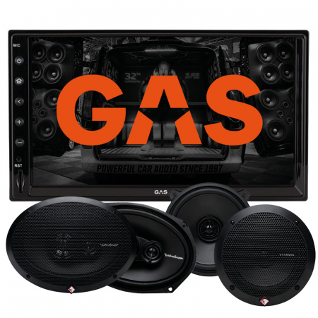 GAS GMV651BT & Rockford Fosgate Prime-højttalere i gruppen Pakkeløsninger / Pakker til bilen / Bilstereopakke hos BRL Electronics (SETGMV651BTRFPRIME)