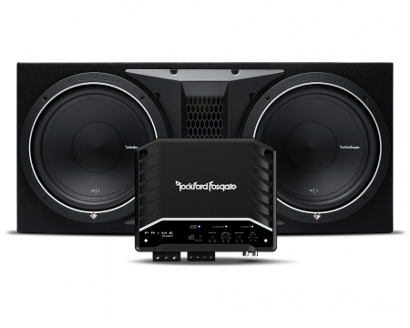 Rockford Fosgate P1-2x12 & Rockford Fosgate R2-500X1 i gruppen Pakkeløsninger / Pakker til bilen / Baspakke hos BRL Electronics (SETP12X12R2500)