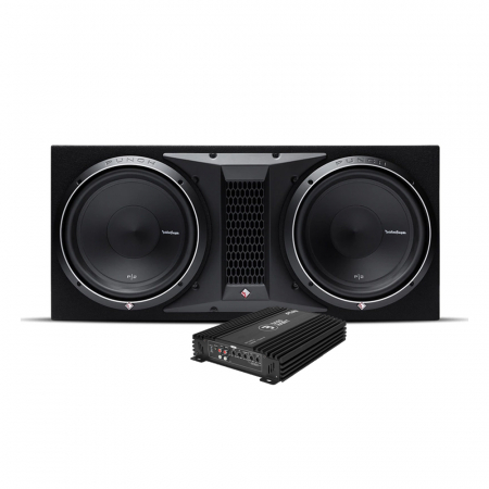 Rockford Fosgate P2-2X12 & Bass Habit Play Power 1000.1 (gen. 2), baspakke i gruppen Pakkeløsninger / Pakker til bilen / Baspakke hos BRL Electronics (SETP22X12PKT1)