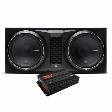 Rockford Fosgate P2-2X12 med MAX A2-800.1D i gruppen Pakkeløsninger / Pakker til bilen / Baspakke hos BRL Electronics (SETP22X12PRO)