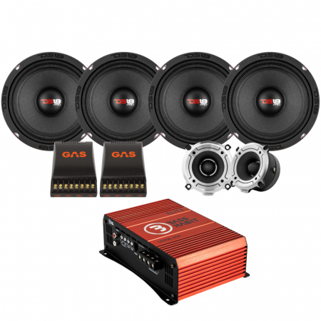 4-pack DS18 PRO-X6.4M & TW120, SPL-pakke med trin i gruppen Pakkeløsninger / Pakker til bilen / SPL Højttalerpakke hos BRL Electronics (SETPROX64MPKT1)