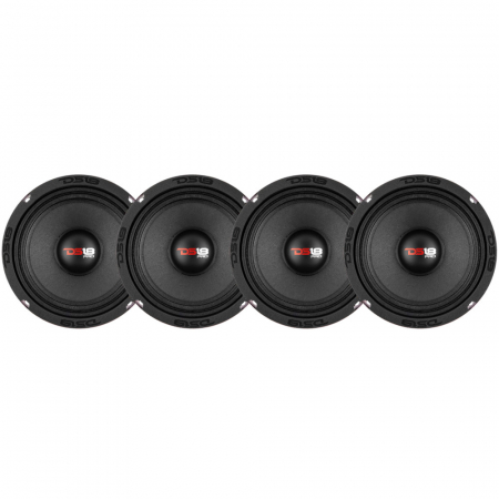 4-pack DS18 PRO-X6.4M, 6.5 tommers midbass i gruppen Bilstereo / Bilhøjttalere / Bas-/Mellemtoner hos BRL Electronics (SETPROX64MX4)