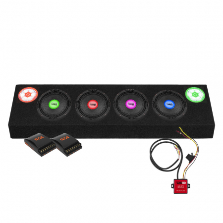 DS18 PRO-X6.4RGBCAP & TW1L i 6.5 tommers RGB-raggarplade i gruppen Bilstereo / Bilhøjttalere / SPL Box hos BRL Electronics (SETPROX64RGBCAPPKT2)