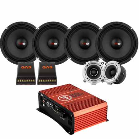 4-pack DS18 PRO-X8.4M og PRO-TW120, SPL-pakke med trin i gruppen Pakkeløsninger / Pakker til bilen / SPL Højttalerpakke hos BRL Electronics (SETPROX84MPKT1)