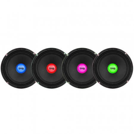 4-pack DS18 PRO-X8.4RGBCAP, 8 tommer midbass med RGB LED-belysning i gruppen Bilstereo / Bilhøjttalere / Bas-/Mellemtoner hos BRL Electronics (SETPROX84RGBCAPX4)