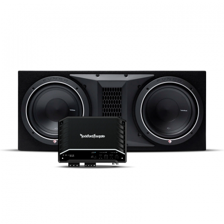 Rockford Fosgate P1-2X10 & Rockford Fosgate R2-750X1 i gruppen Pakkeløsninger / Pakker til bilen / Baspakke hos BRL Electronics (SETR2750X1PKT2)