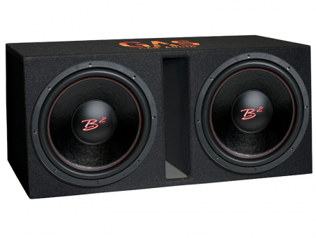 B² Audio RIOT D4 2x15 tum i GV låda med logotyp i gruppen Bilstereo / Bas / Passiv subwoofer hos BRL Electronics (SETRIOT15GV215)