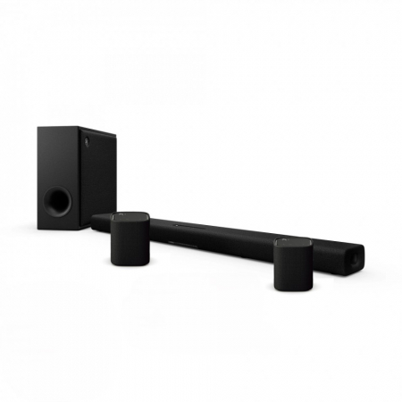 Yamaha True X Bar 50A Dolby Atmos soundbar-pakke, sort i gruppen Hjemmestereo / Højttalere / Soundbars hos BRL Electronics (SETSRX50APKT1)