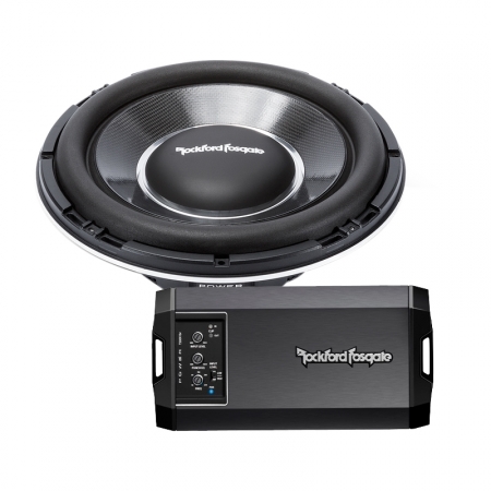 Rockford Fosgate T500X1BR & T1S1-12 i gruppen Pakkeløsninger / Pakker til bilen / Baspakke hos BRL Electronics (SETT500X1BRPKT1)