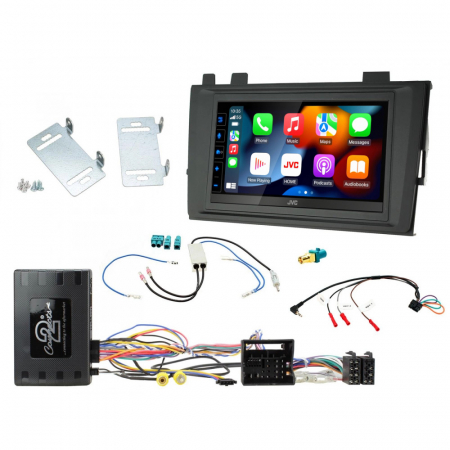 Installationskit 2-DIN Volkswagen T6.1 (MIB-PQ) & JVC KW-M785DBW i gruppen Bilstereo / Hvad passer i min bil / Volkswagen / Transporter / Transporter T6.1 2020-2024 / Skift stereo Transporter T6.1 2020-2024 hos BRL Electronics (SETVWT6PKT5)