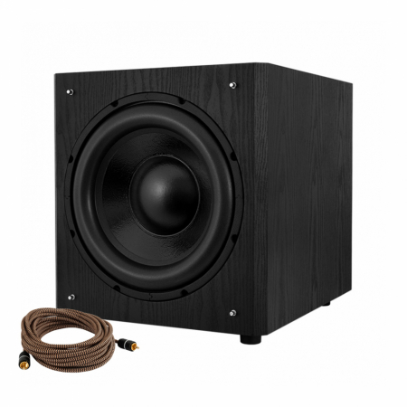 System One W120 aktiv subwoofer, sort + subwooferkabel i gruppen Hjemmestereo / Højttalere / Subwoofere hos BRL Electronics (SETW120PKT1)