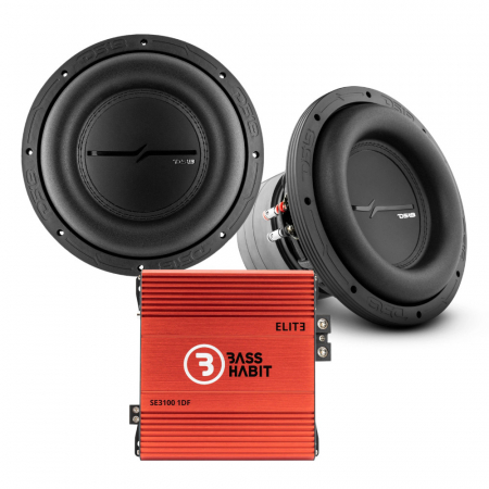 2-pack DS18 ZXI10.2D & Bass Habit SPL ELITE 3100.1D, baspakke i gruppen Pakkeløsninger / Pakker til bilen / Baspakke hos BRL Electronics (SETZXI102DPKT1)