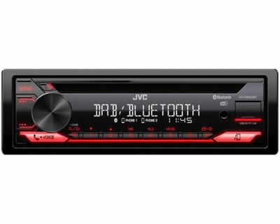 JVC KD-DB622BT, bilstereo med Bluetooth, CD och DAB+