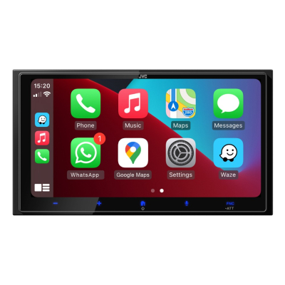 JVC KW-M795DBW, bilstereo med trådlös CarPlay & Android Auto