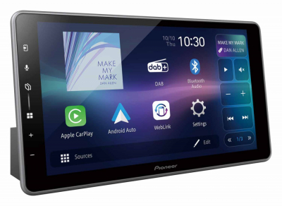 Pioneer SPH-DA97DAB-UNI2, 9-tommer bilstereo med trådløs CarPlay/Android Auto