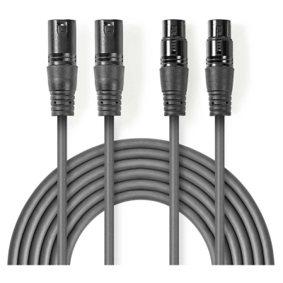 Nedis XLR-kabel, 0,5 m