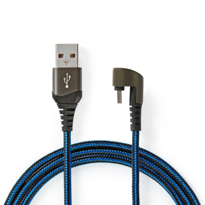 Nedis USB-A til USB-C-kabel, 180°-stik, 1 meter
