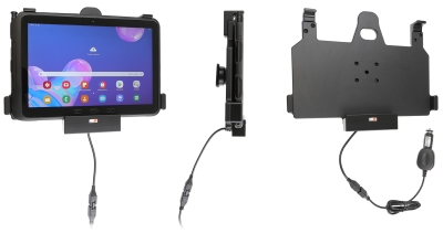 Brodit Aktiv holder med cigarettkontakt, Samsung Galaxy Tab Active Pro T540/T545/T547/T547U