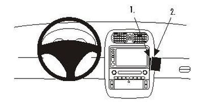 ProClip Monteringsbygel Chevrolet Corvette 05-07, Vinklad