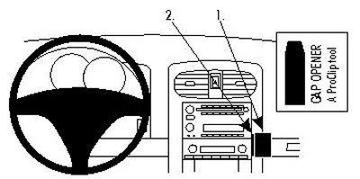 ProClip Monteringsbygel Chevrolet Corvette 08-13, Vinklad