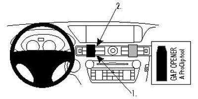 ProClip Monteringsbygel Lexus GS Serie 13-15, Centrerad