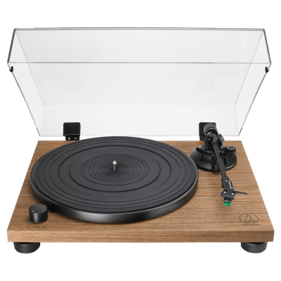 Audio-Technica AT-LPW40WN pladespiller med AT-VM95E-pickup, valnød