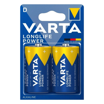 Varta Longlife Power D, alkaliske batterier, 2 stk.