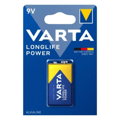 Varta Longlife Power 9V, alkalisk blokbatteri, 1 stk.