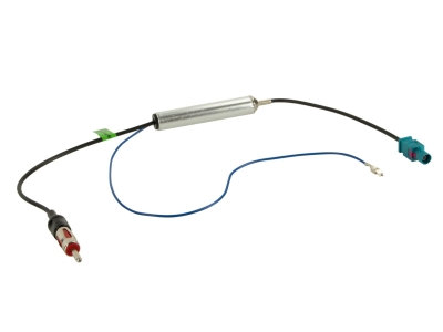 Antenneadapter Fakra(m) til DIN(m), 12V phantom