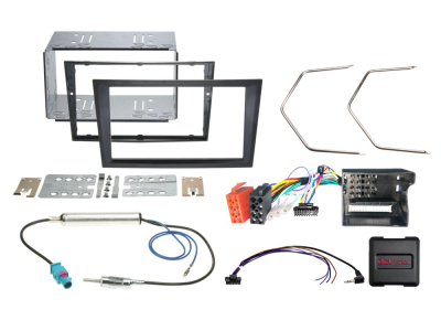 ACV Installationssæt 2-DIN Opel, sort
