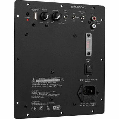 Dayton Audio SPA300-D, 300W inbyggnadsförstärkare för bas