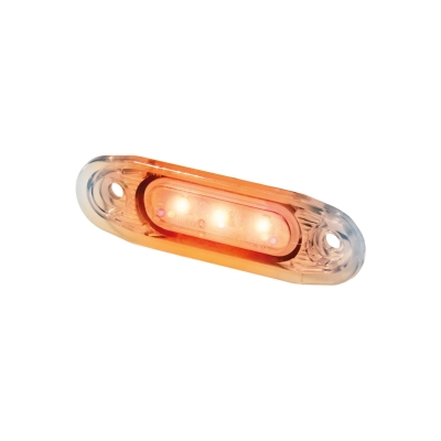Strands Sido.Mark Orange Hvidt Glas LED,79X26Mm 5M Kabel