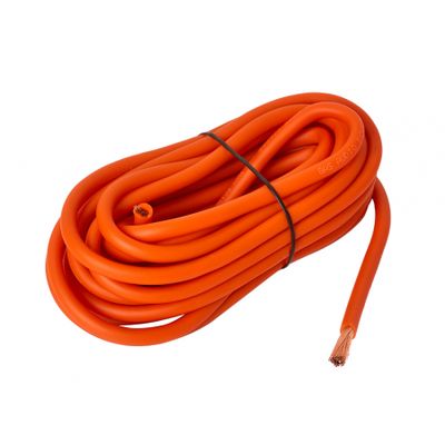 GAS MAX orange 10mm² OFC-strømkabel, 6 meter