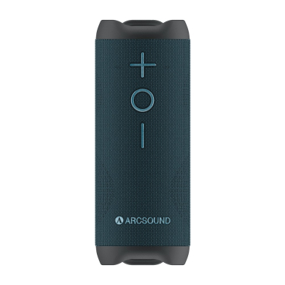 Arcsound EDGE Sapphire Blue kraftfuld bærbar højttaler med Bluetooth, sort