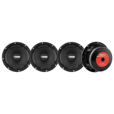 4-pack DS18 8XL800-4, tunge 8 tommers mellemtoneenheder